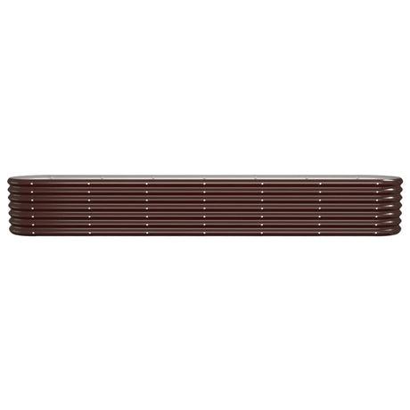 Vidaxx jardinière 260x40x36 cm acier galvanisé marron