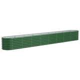 Vidaxl Planter 332x40x36 cm en poudre et en acier en acier