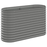 Jardinière Vidaxx 114x40x68 cm gris acier peint par poudrage
