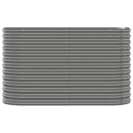 Jardinière Vidaxx 114x40x68 cm gris acier peint par poudrage