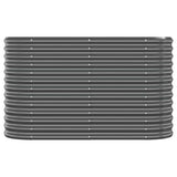 Boîte de planification Vidaxl 114x40x68 cm - Anthracite en acier recouvert de