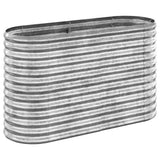 Jardinière VidaXL 114x40x68 cm acier thermolaqué couleur argent