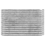 Jardinière VidaXL 114x40x68 cm acier thermolaqué couleur argent