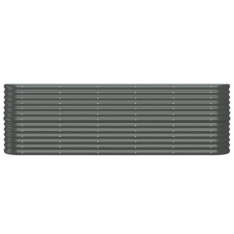 Boîte de planification Vidaxl 224x40x68 cm - Anthracite en acier recouvert de