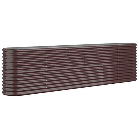 Vidaxx jardinière 260x40x68 cm acier galvanisé marron