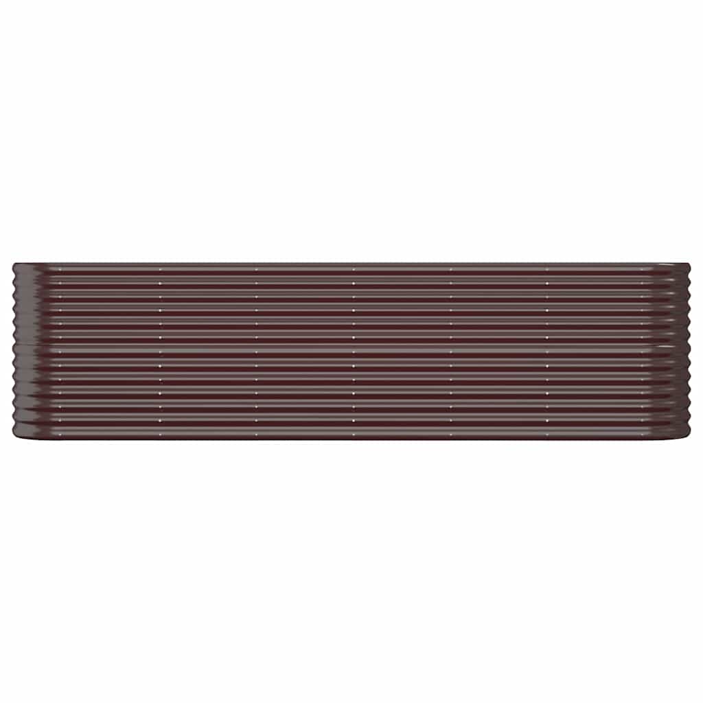 Vidaxx jardinière 260x40x68 cm acier galvanisé marron