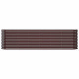 Vidaxx jardinière 260x40x68 cm acier galvanisé marron