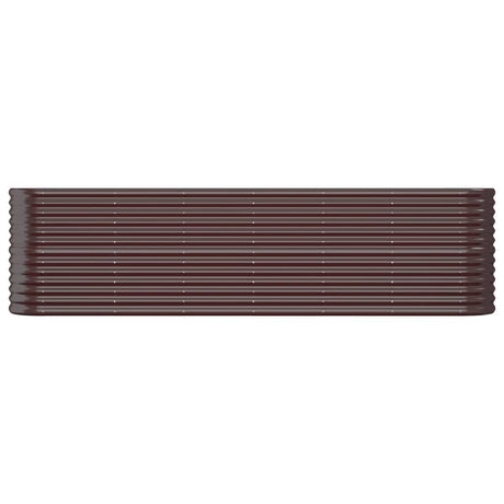 Vidaxx jardinière 260x40x68 cm acier galvanisé marron