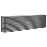 Boîte de planification Vidaxl 260x40x68 cm - Anthracite en acier recouvert de