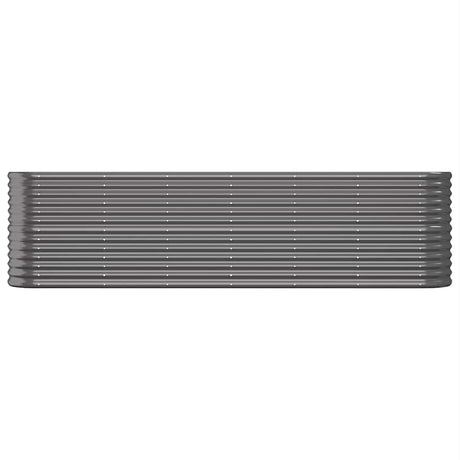 Boîte de planification Vidaxl 260x40x68 cm - Anthracite en acier recouvert de