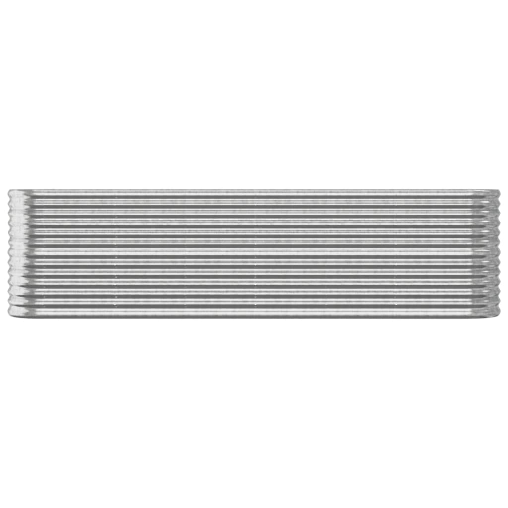 Jardinière Vidaxx 260x40x68 cm acier galvanisé couleur argent