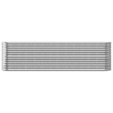 Jardinière Vidaxx 260x40x68 cm acier galvanisé couleur argent