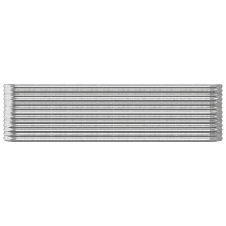 Jardinière Vidaxx 260x40x68 cm acier galvanisé couleur argent