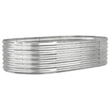 Vidaxl Planter 152x80x36 cm en poudre en acier en acier couleur