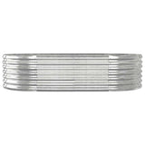 Jardinière Vidaxx 152x80x36 cm acier galvanisé couleur argent