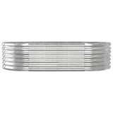 Vidaxl Planter 152x80x36 cm en poudre en acier en acier couleur