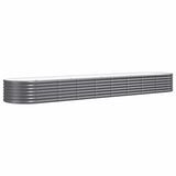 Boîte de planification de Vidaxl 368x80x36 cm en poudre et anthracite en acier recouvert de