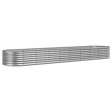 Jardinière Vidaxx 368x80x36 cm acier thermolaqué couleur argent
