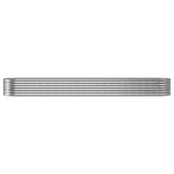 Jardinière Vidaxx 368x80x36 cm acier thermolaqué couleur argent