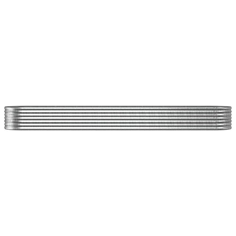 Jardinière Vidaxx 368x80x36 cm acier thermolaqué couleur argent