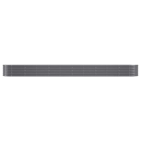 Vidaxl Planning Box 440x80x36 cm en poudre et en acier recouvert d'anthracite -colored