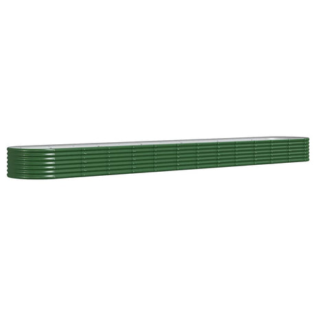 Vidaxx jardinière 512x80x36 cm acier galvanisé vert