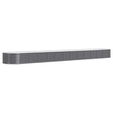 Boîte de planification Vidaxl 512x80x36 cm - Anthracite en acier recouvert de