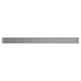Vidaxl planteur 512x80x36 cm en poudre en poudre en argent en acier coloré