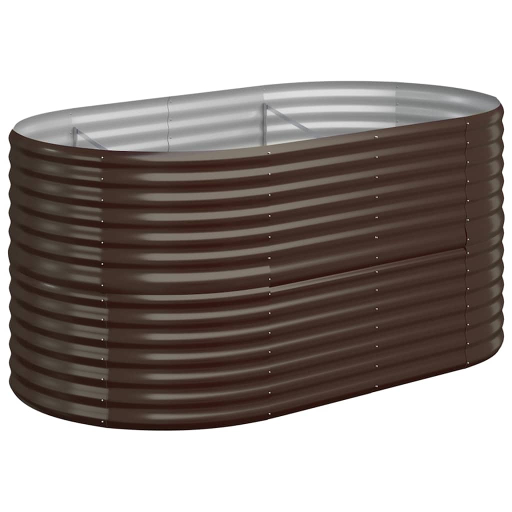 Vidaxl Planter 152x80x68 cm en poudre en acier recouvert de poudre