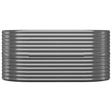 Boîte de planification Vidaxl 152x80x68 cm - Anthracite en acier recouvert de