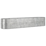 Vidaxl Planter 368x80x68 cm en poudre en acier en acier couleur