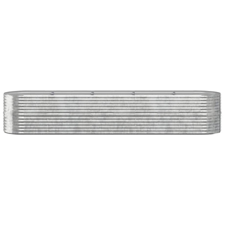 Vidaxl Planter 368x80x68 cm en poudre en acier en acier couleur