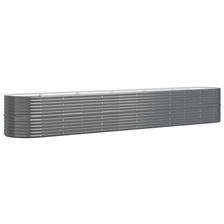 Boîte de planification Vidaxl 440x80x68 cm - Anthracite en acier recouvert de