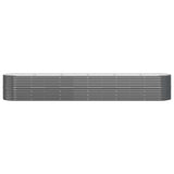 Boîte de planification Vidaxl 440x80x68 cm - Anthracite en acier recouvert de
