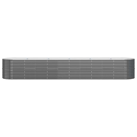 Boîte de planification Vidaxl 440x80x68 cm - Anthracite en acier recouvert de