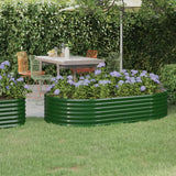 Boîte de planification Vidaxl 175x100x36 cm en poudre et en acier en acier