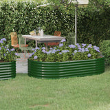 Boîte de planification Vidaxl 175x100x36 cm en poudre et en acier en acier