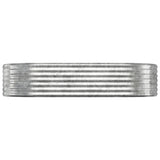 Jardinière Vidaxx 175x100x36 cm acier thermolaqué couleur argent