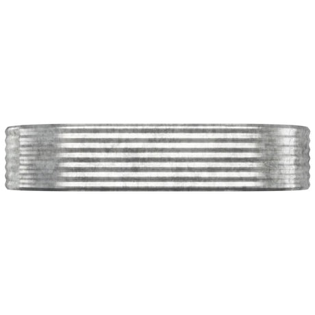 Jardinière Vidaxx 175x100x36 cm acier thermolaqué couleur argent