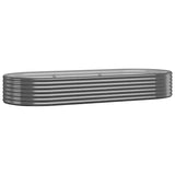 Boîte de planification Vidaxl 249x100x36 cm - Anthracite en acier recouvert de