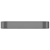 Boîte de planification Vidaxl 249x100x36 cm - Anthracite en acier recouvert de