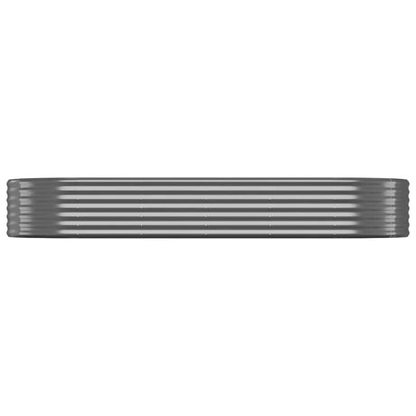 Boîte de planification Vidaxl 249x100x36 cm - Anthracite en acier recouvert de