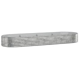 Jardinière Vidaxx 322x100x36 cm acier galvanisé couleur argent