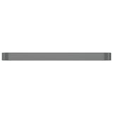 Boîte de planification Vidaxl 507x100x36 cm en poudre-gris en acier recouvert