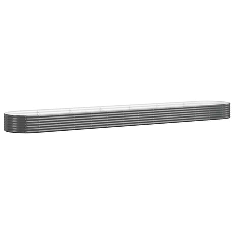 Boîte de planification Vidaxl 544x100x36 cm - Anthracite en acier recouvert de