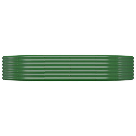 Vidaxl plantenbak 214x140x36 cm gegalvaniseerd staal groen