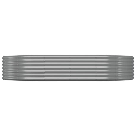 Vidaxl plantenbak 214x140x36 cm gegalvaniseerd staal grijs