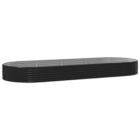 Boîte de planification Vidaxl 373X140X36 CM-POWER-REGOATED ANTHRACITE-Color