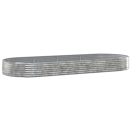 Jardinière Vidaxx 373x140x36 cm acier galvanisé couleur argent