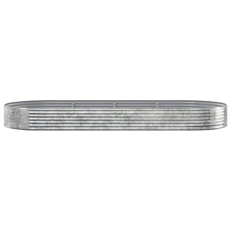 Jardinière Vidaxx 373x140x36 cm acier galvanisé couleur argent